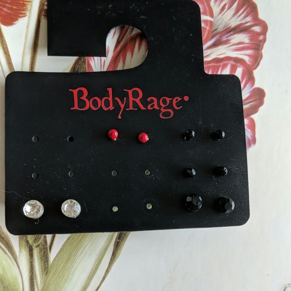 Body Rage Stud Earrings